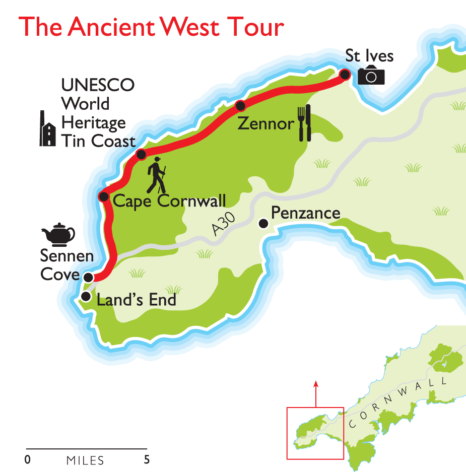 Map of the Heritage West Tour