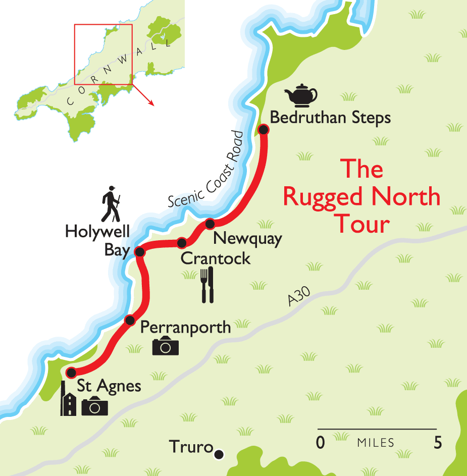 Map of the Rugged North Tour