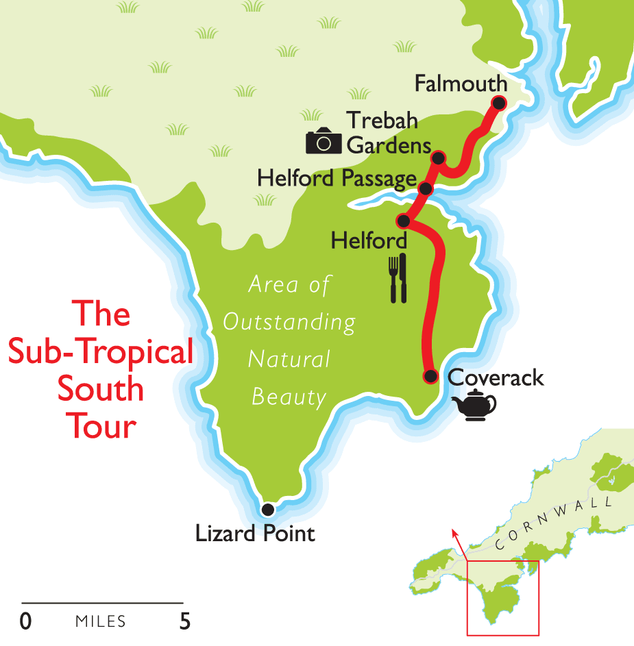 Map of the Sub-Tropical South Tour