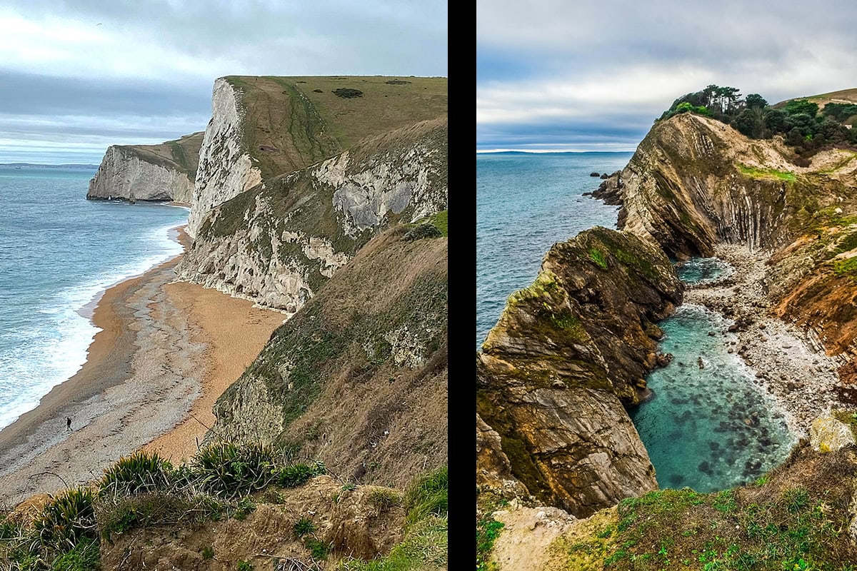 Chalk cliffs and Lulworth Cove and Stair Hole Photo credit Dimitris Vetsinkas