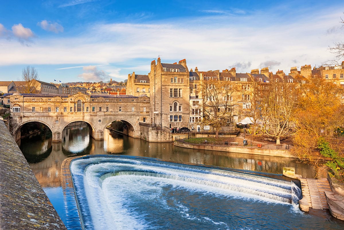 Pulteney Brige and the River Avon in Bath